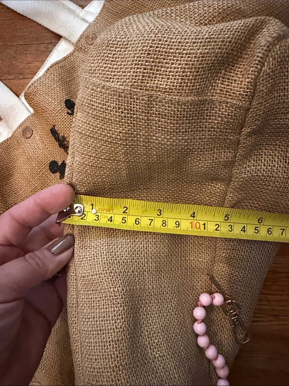 FEED Burlap Large Tote Bag with crossbody strap.❤️RARE